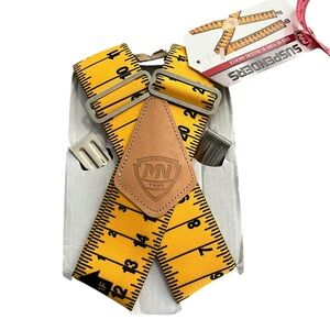 NWT McGuire Nicholas Ruler Suspenders Heavy Duty